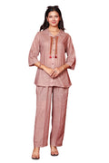 Cotton Co-Ord Set - Camel