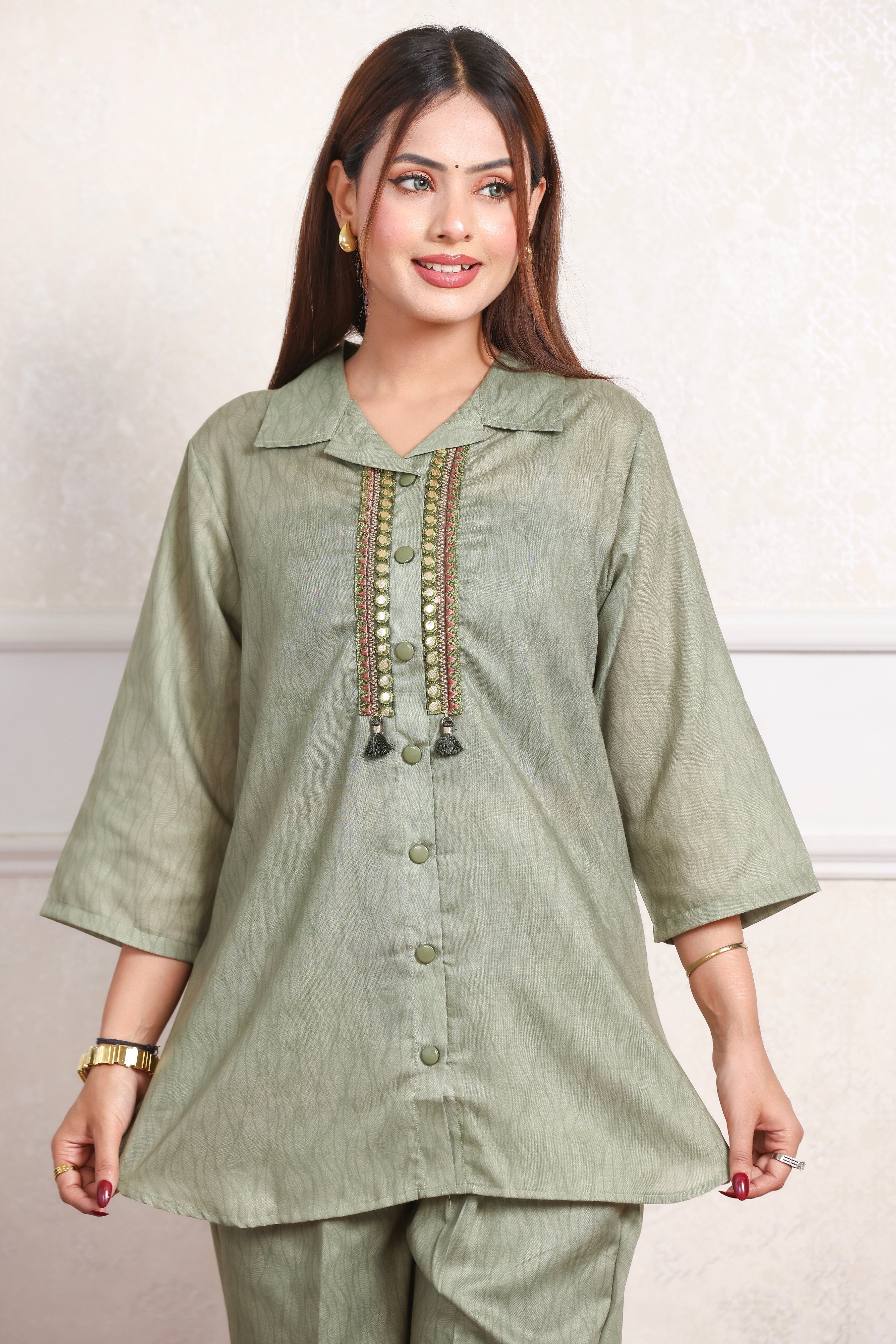 Cotton Co-Ord Set - Green