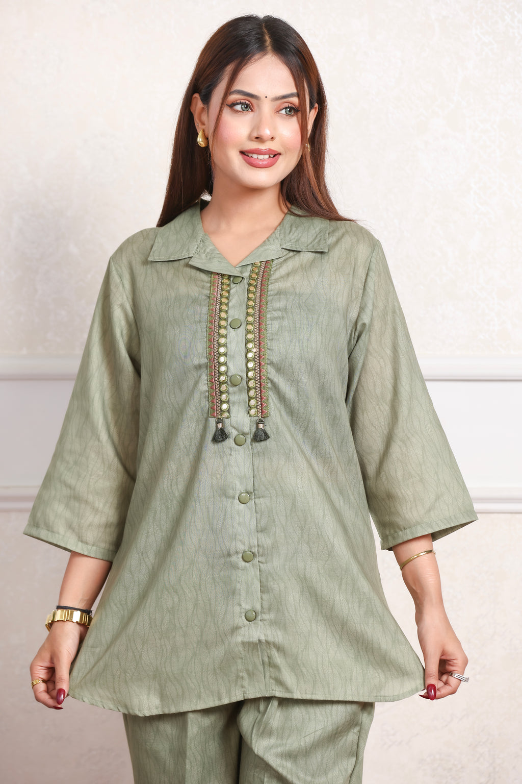 Cotton Co-Ord Set - Green
