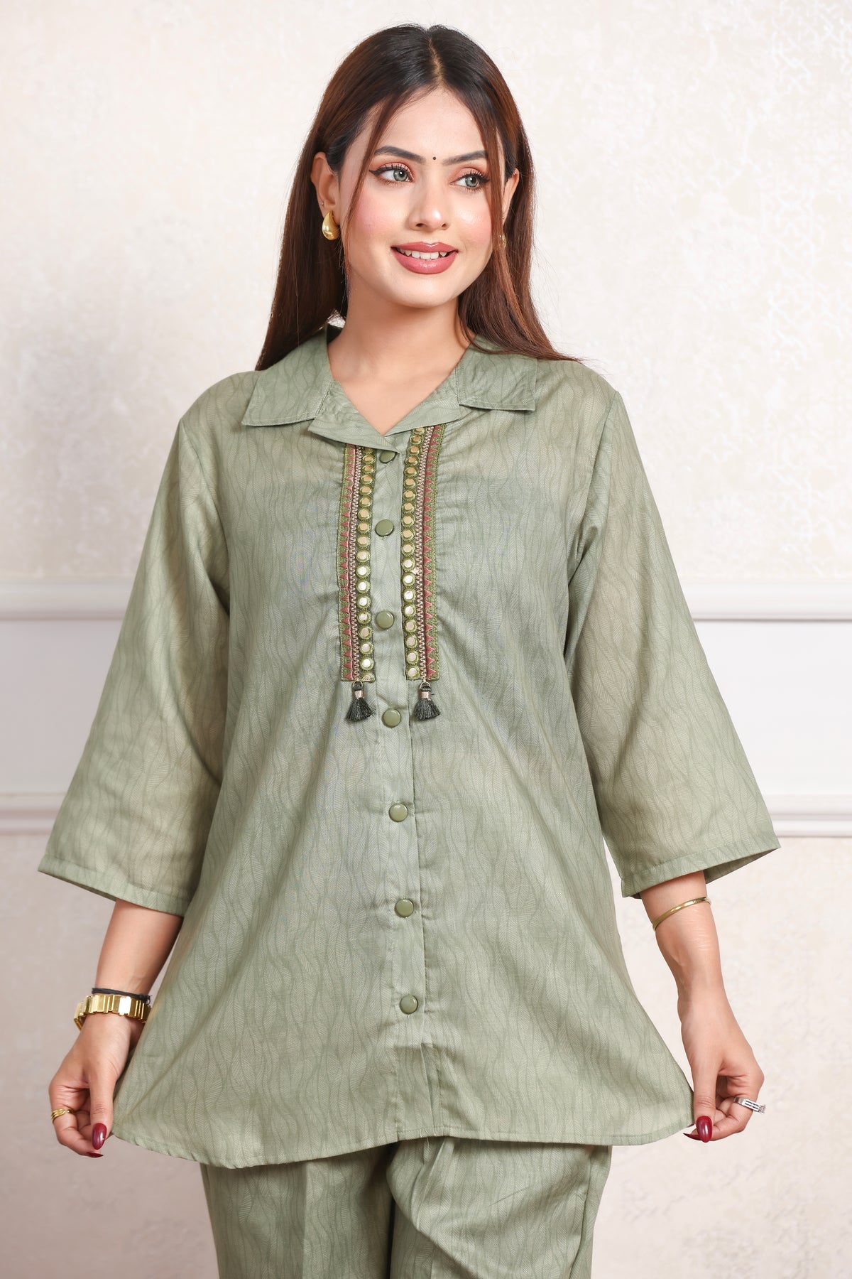 Cotton Co-Ord Set - Green