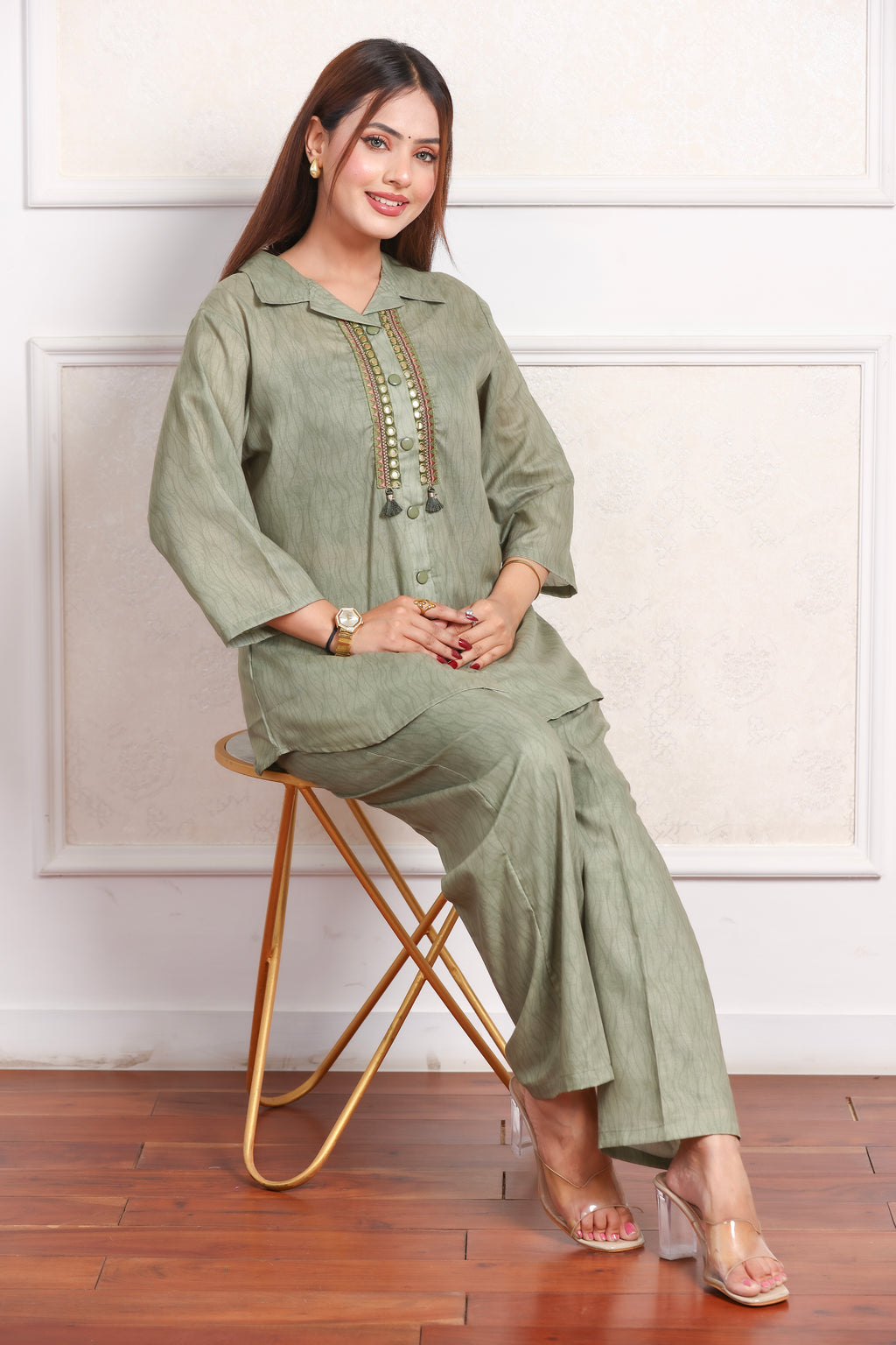 Cotton Co-Ord Set - Green