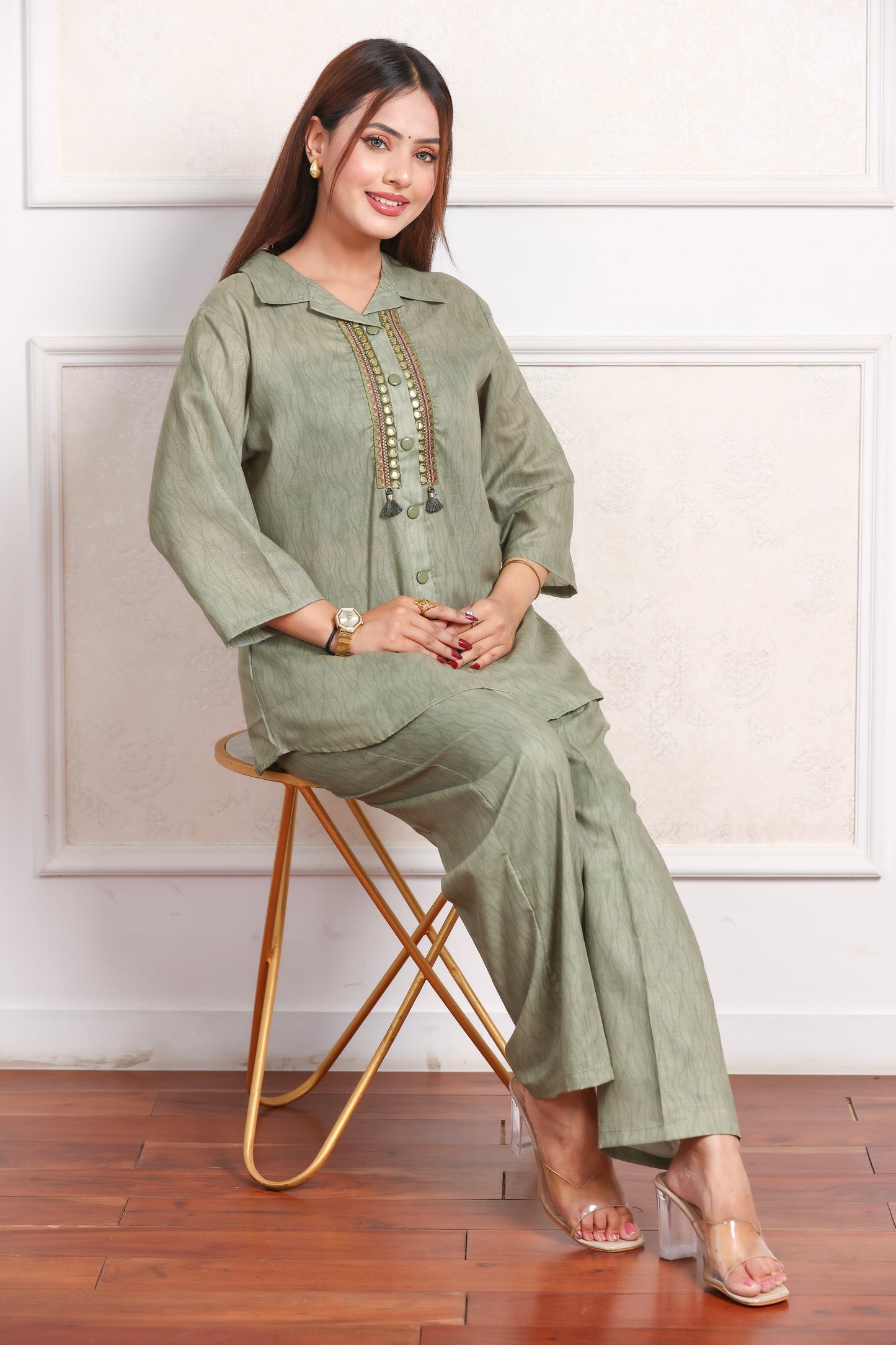 Cotton Co-Ord Set - Green