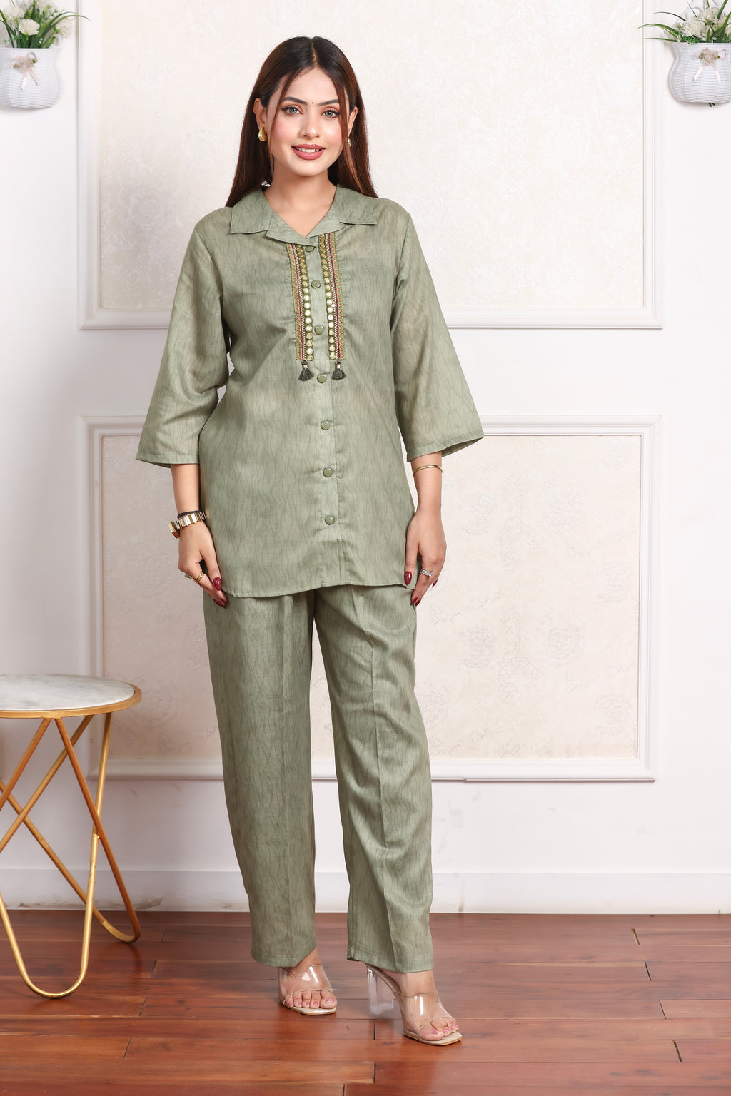 Cotton Co-Ord Set - Green