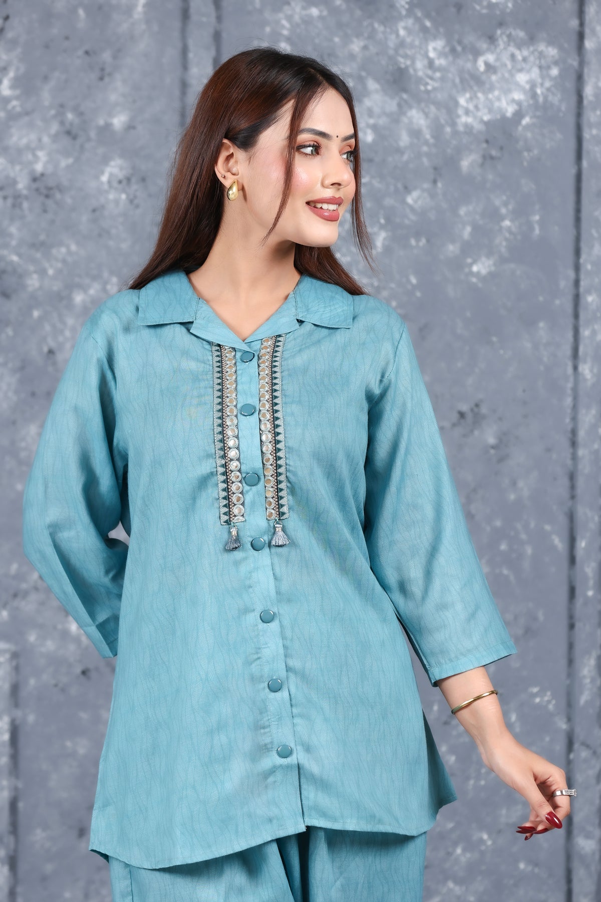 Cotton Co-Ord Set - Teal