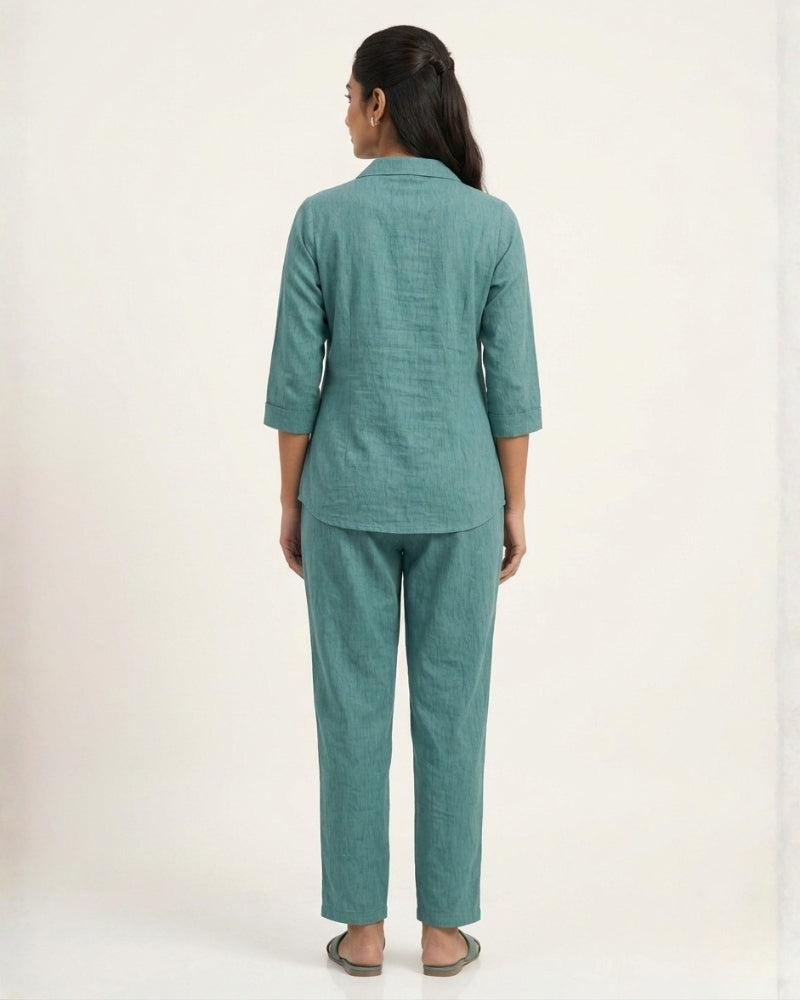 Cotton Co-Ord Set - Teal