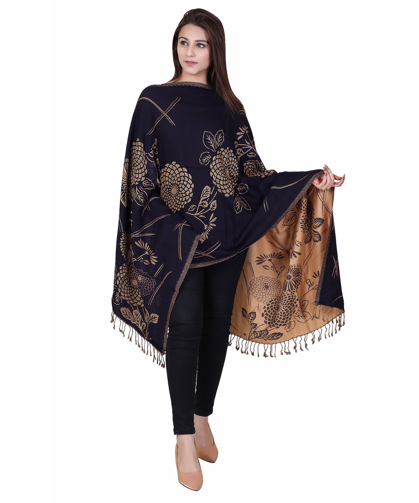 KRITI Viscose Reversible Stole For Women