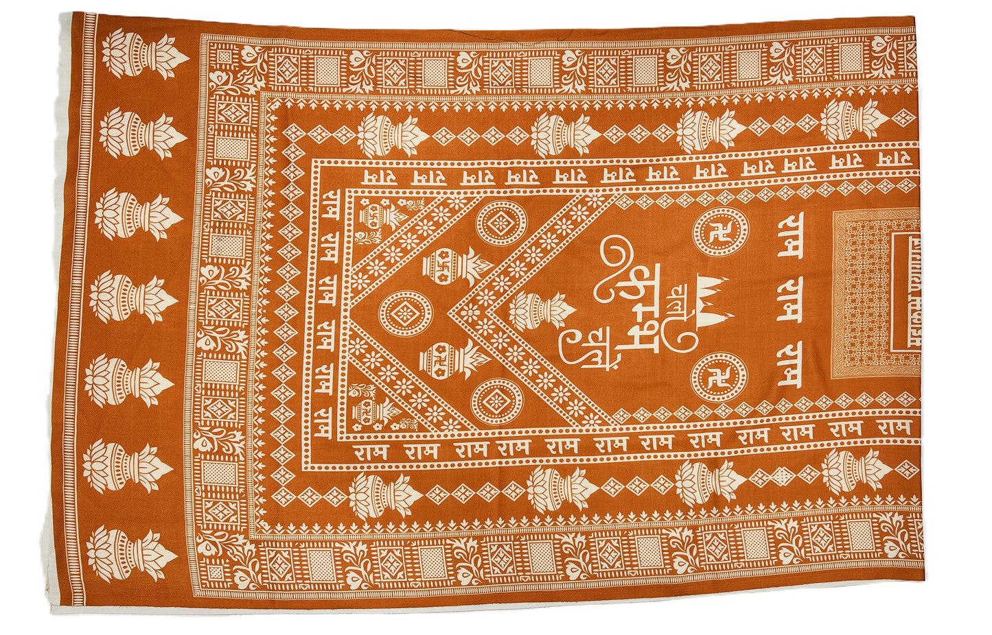 Maha Kumbh Design Stole For Winter