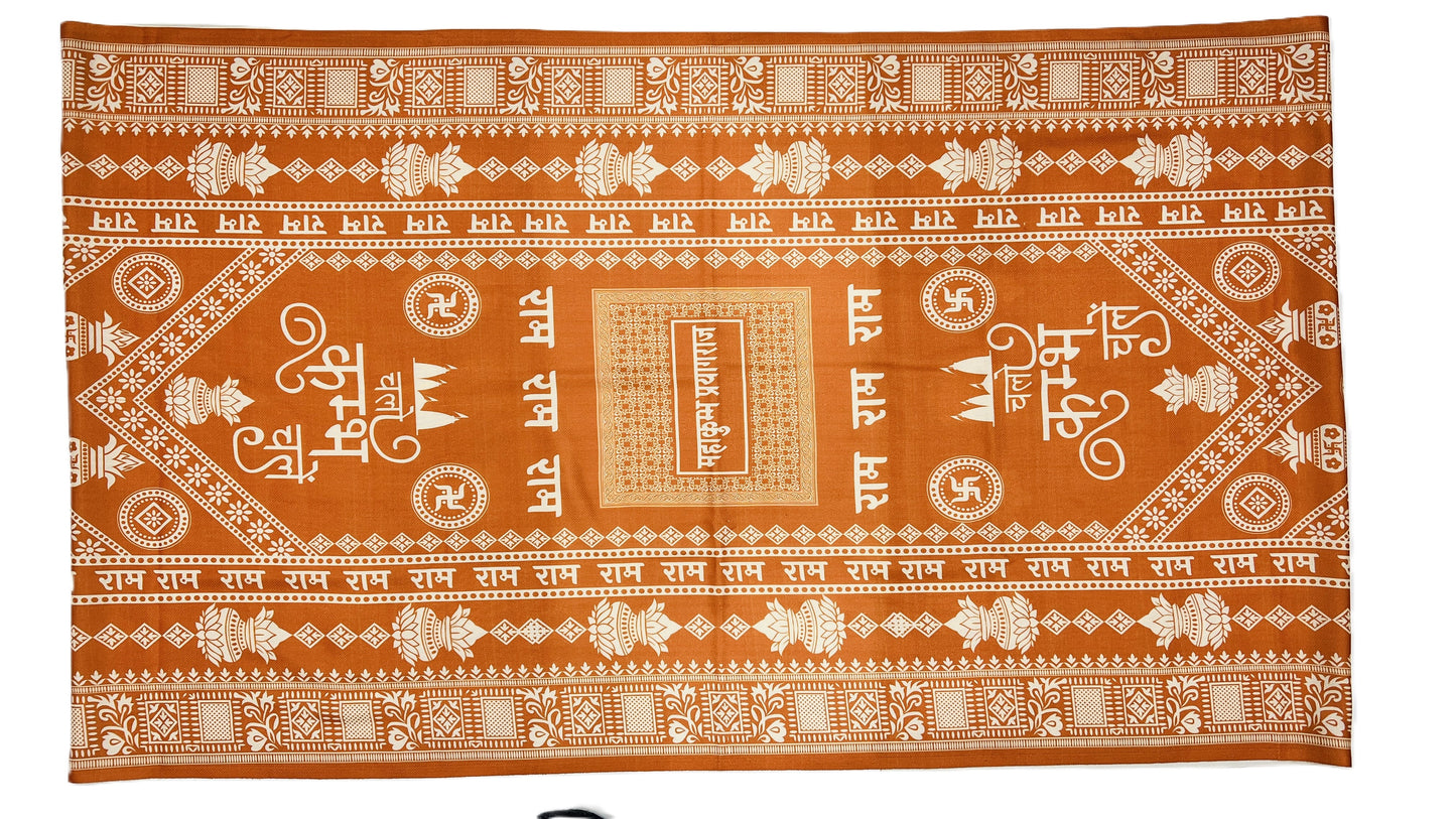 Maha Kumbh Design Stole For Winter