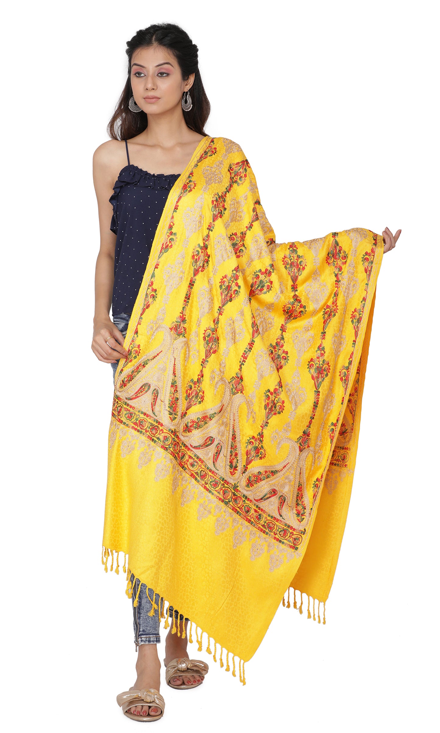 KRITI Acrylic/Viscose Stole For Women