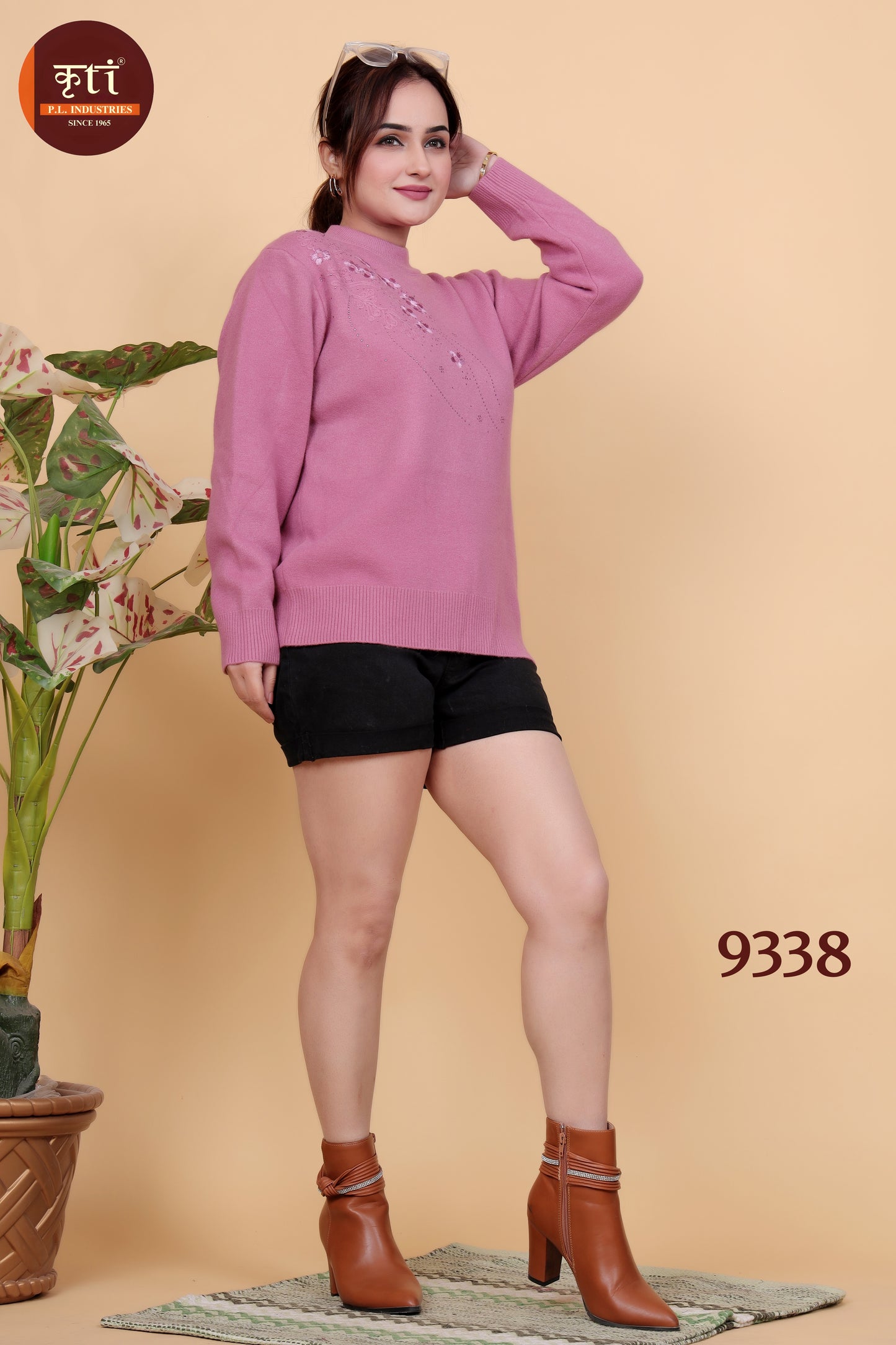 Embrace the Warmth with Our Fine Wool Designer Women's Top