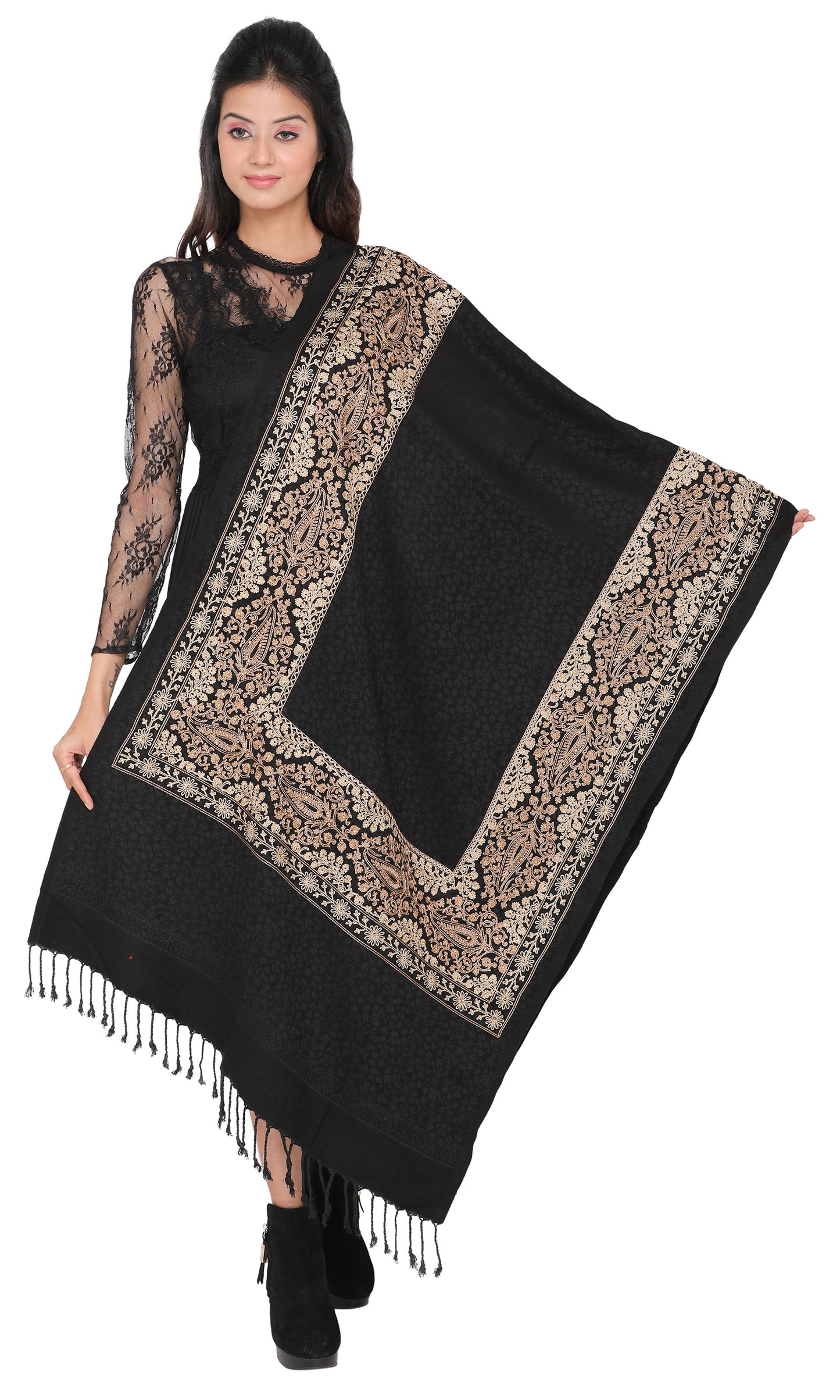 KRITI Acrylic/Viscose Stole For Women