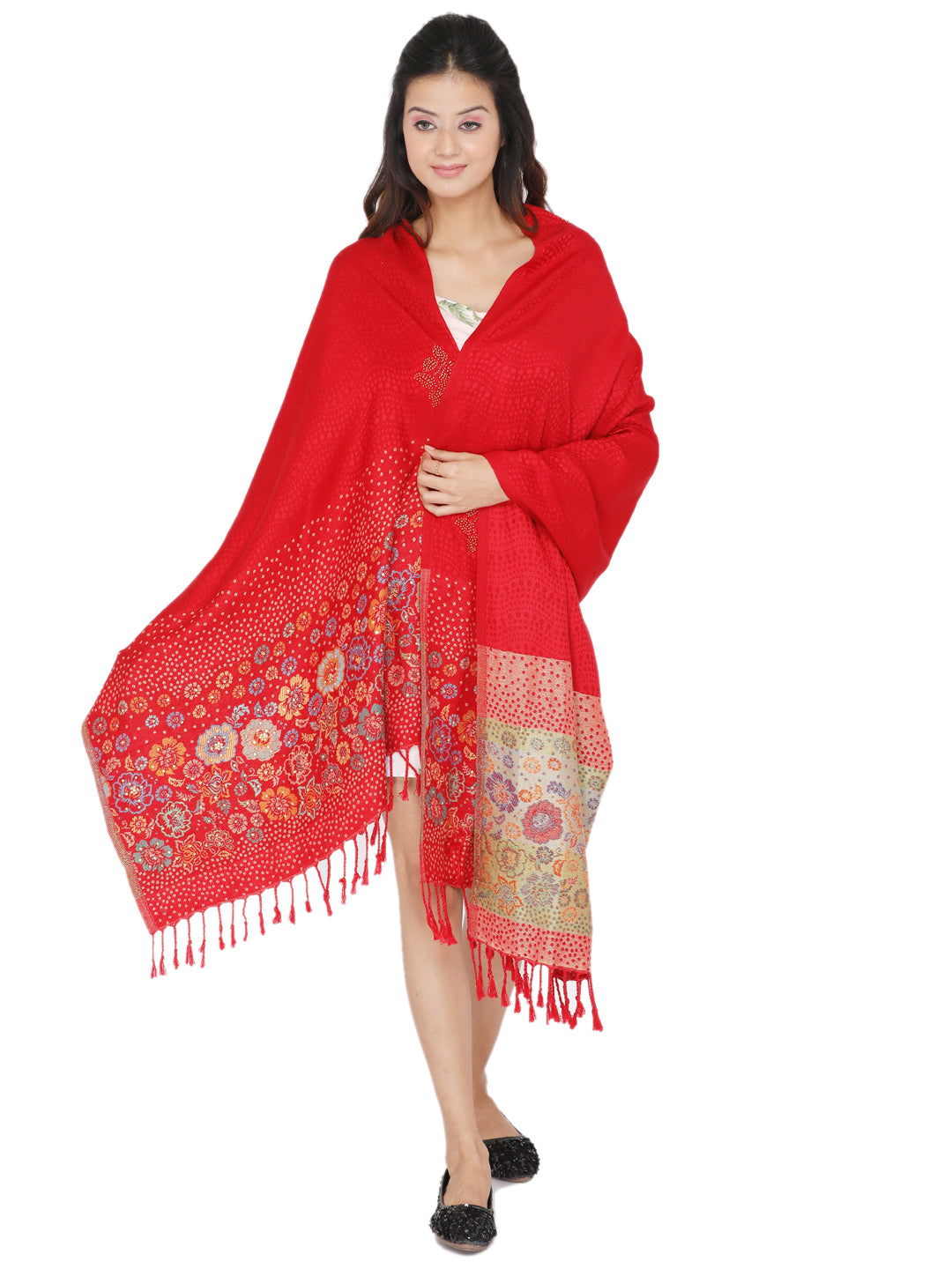 KRITI Acrylic/Viscose Stole For Women