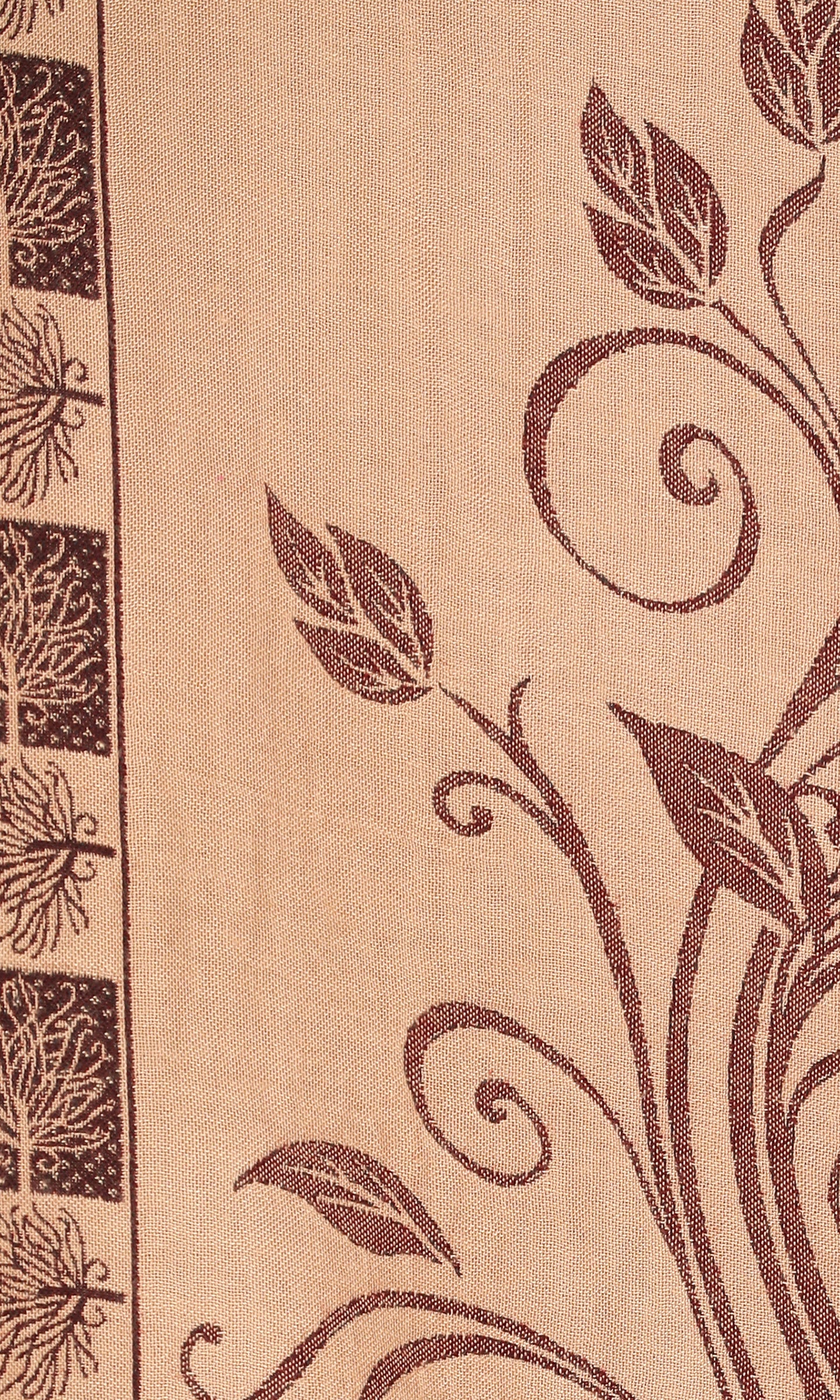 KRITI Paisley Designer Woollen Reversible Black Colour Shawl For Women