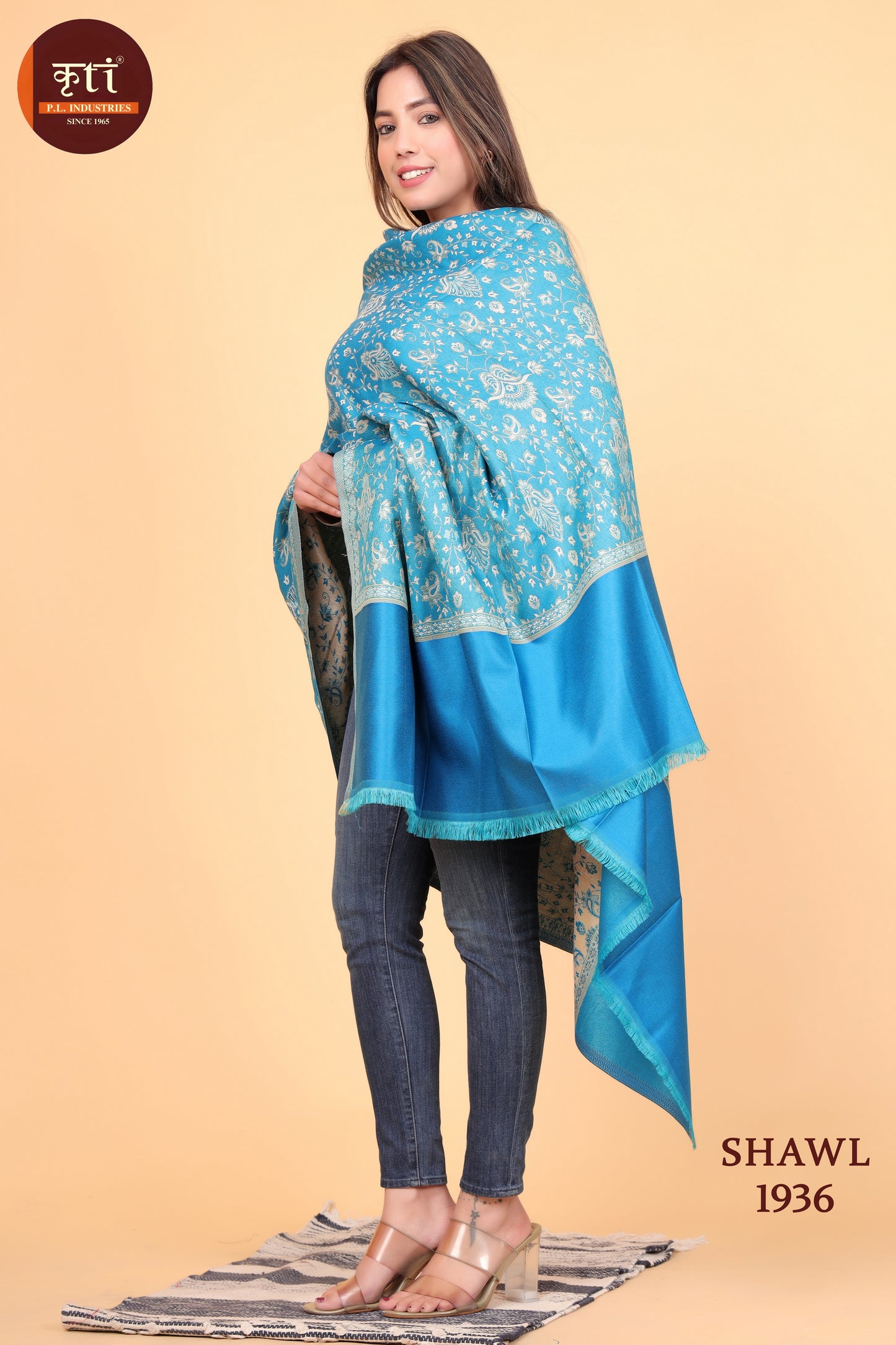 KRITI Wool Blend Shawl For Women