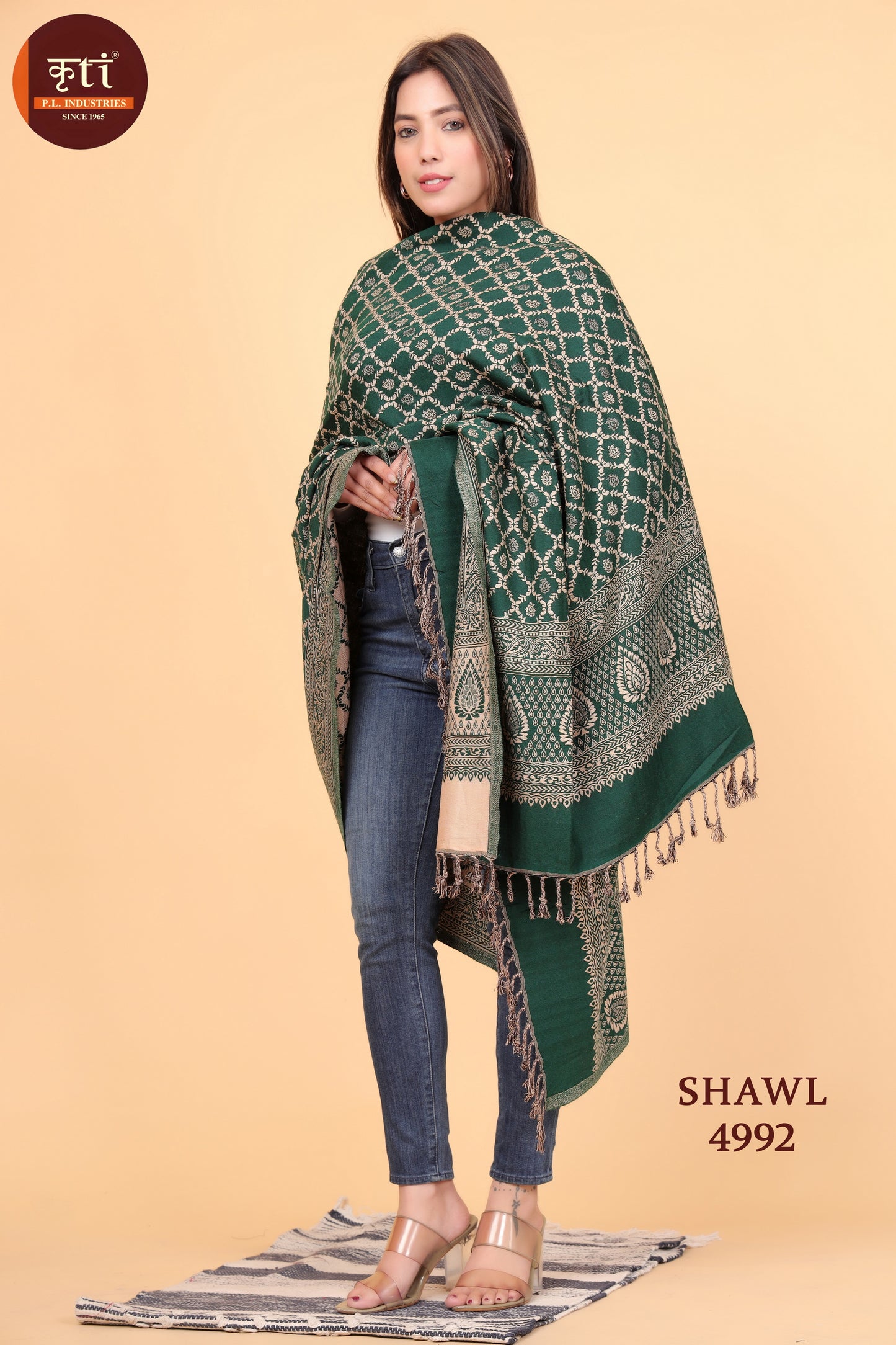 KRITI Wool Blend Shawl For Women