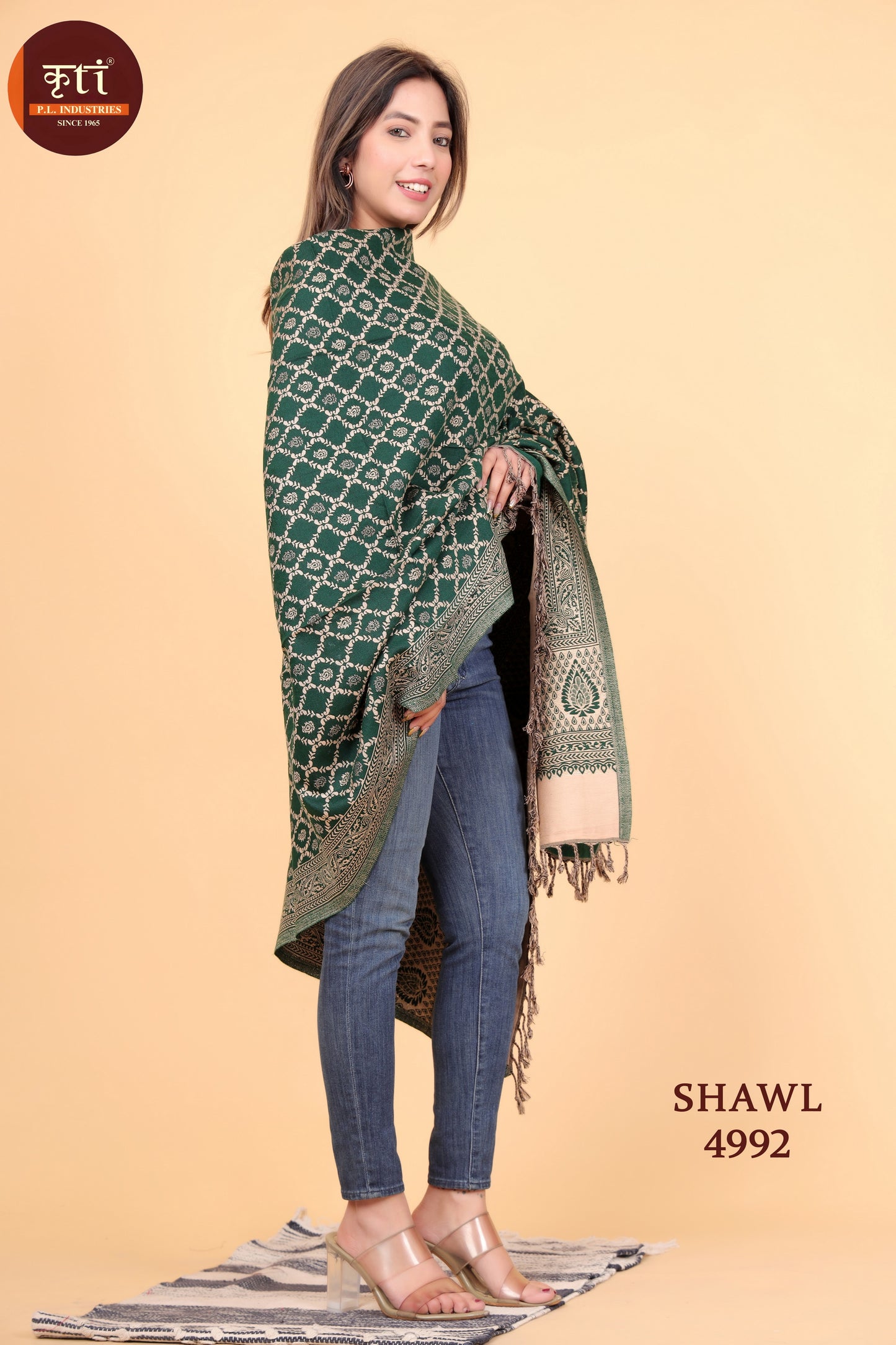 KRITI Wool Blend Shawl For Women