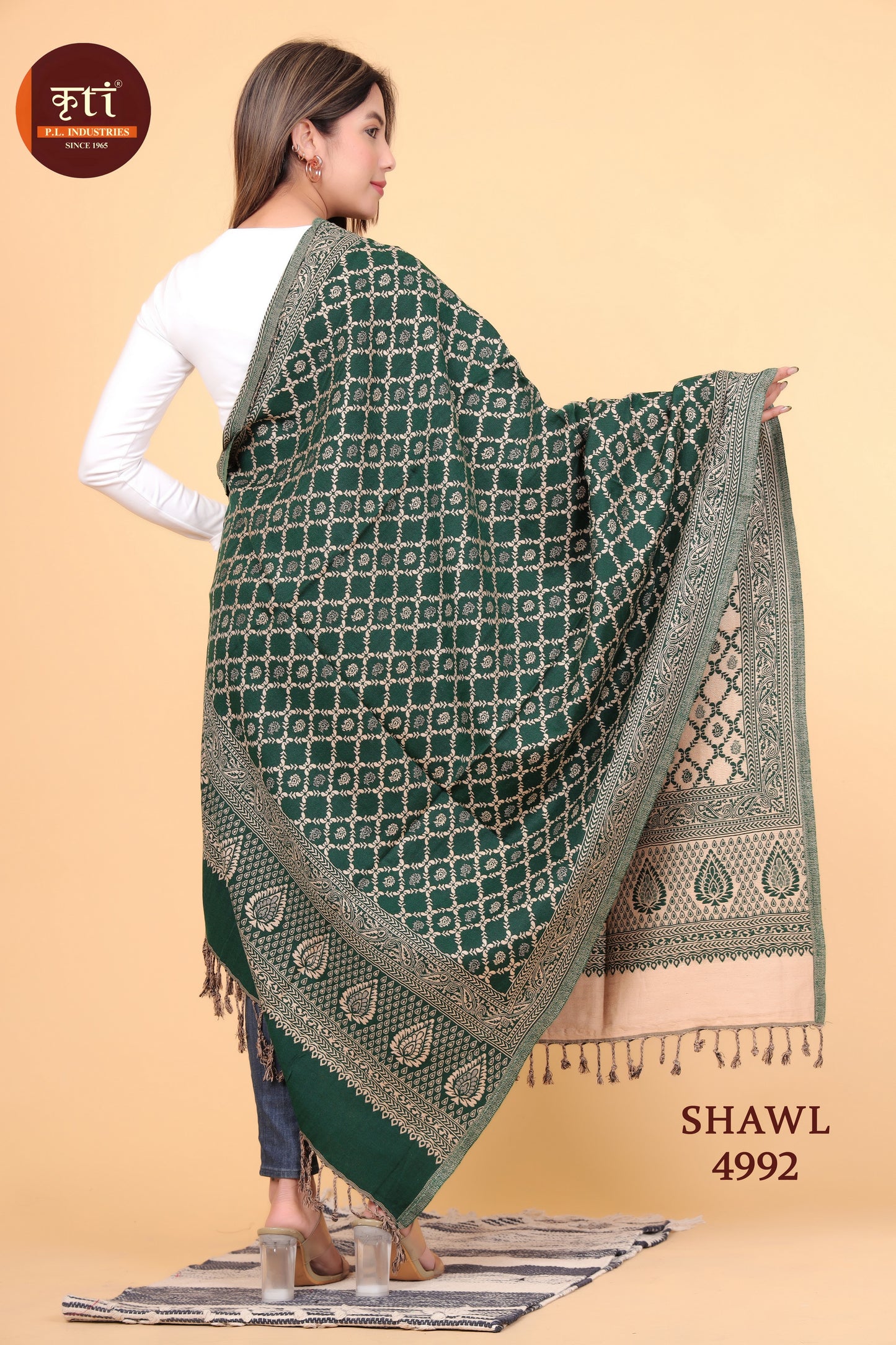 KRITI Wool Blend Shawl For Women