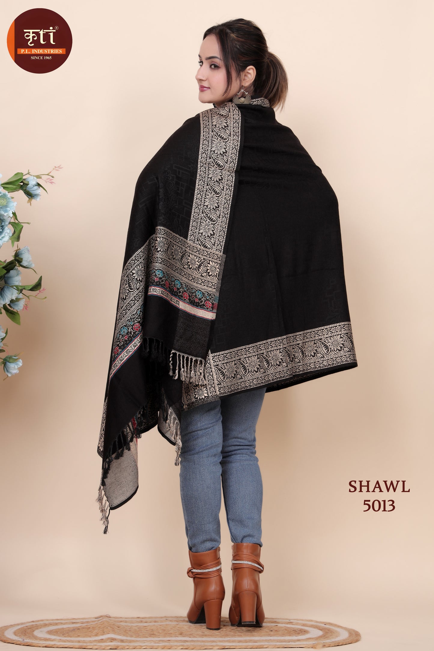 KRITI Acrylic/Viscose Shawl For Women