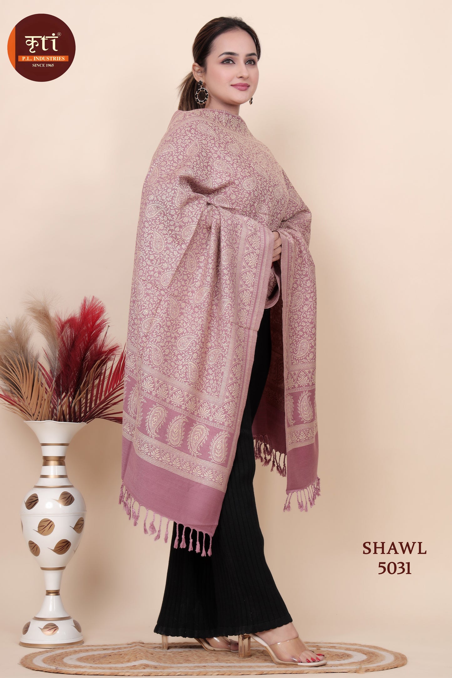 KRITI Acrylic/Viscose Shawl For Women