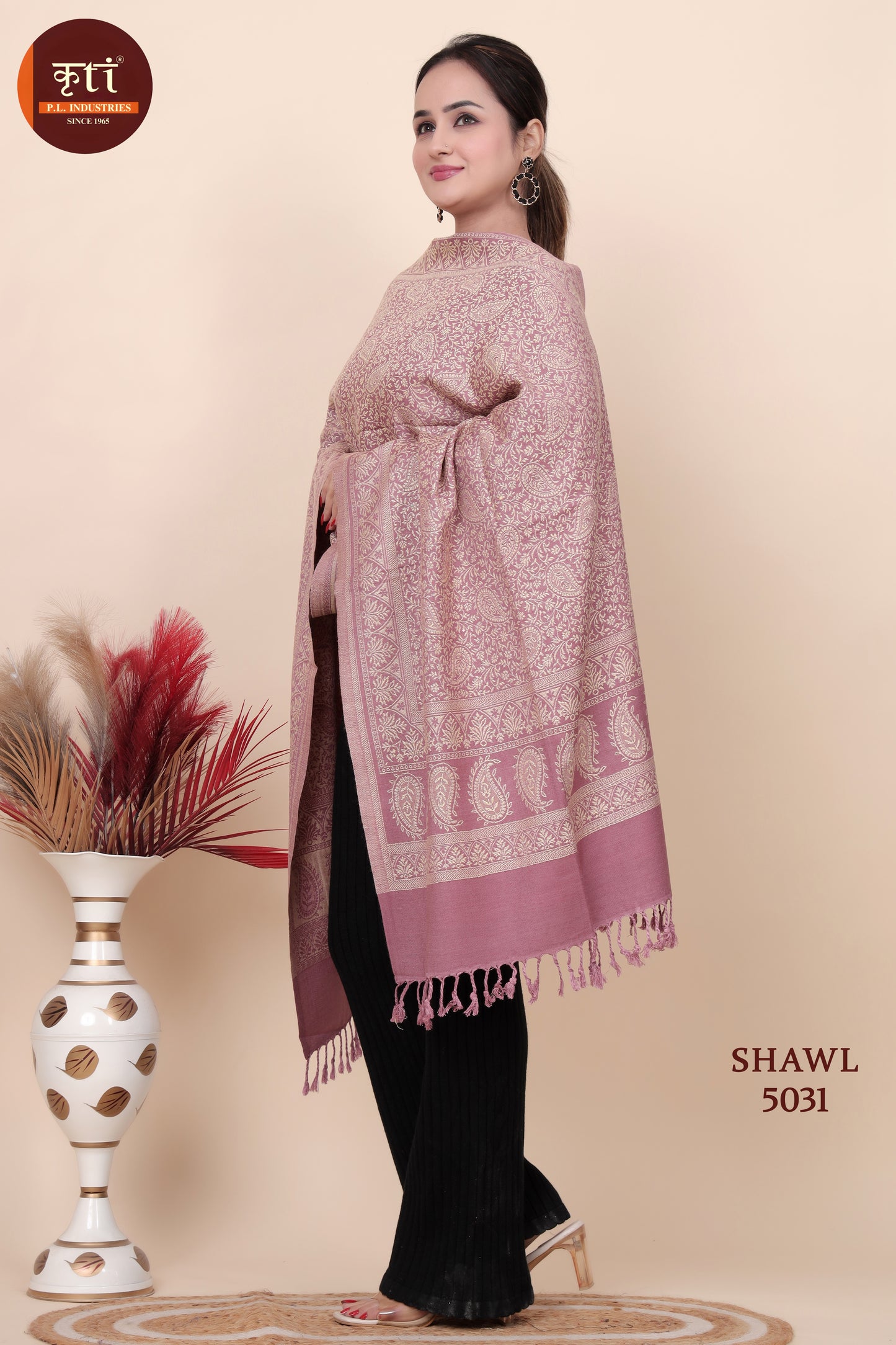 KRITI Acrylic/Viscose Shawl For Women