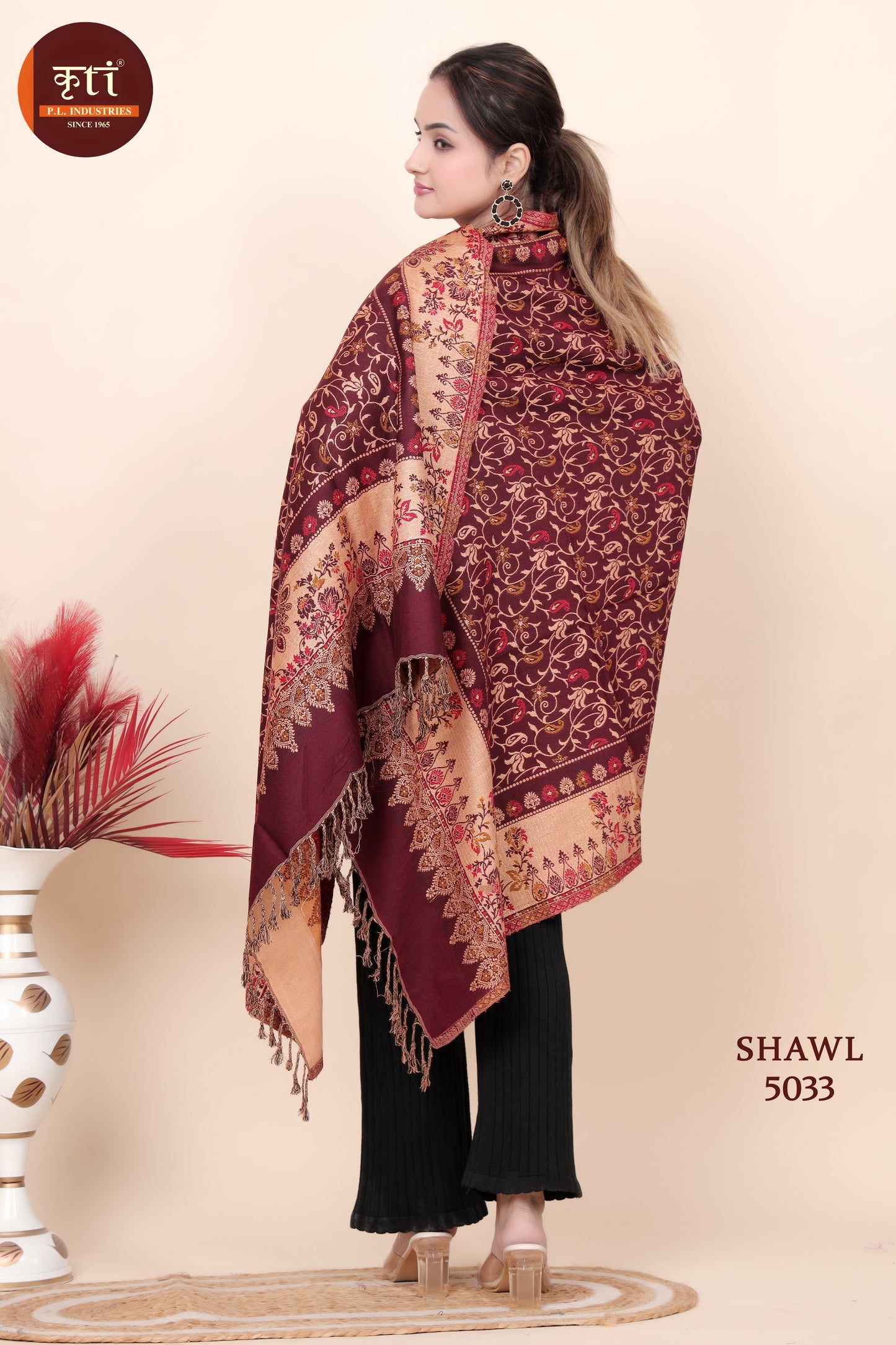 KRITI Acrylic/Viscose Shawl For Women