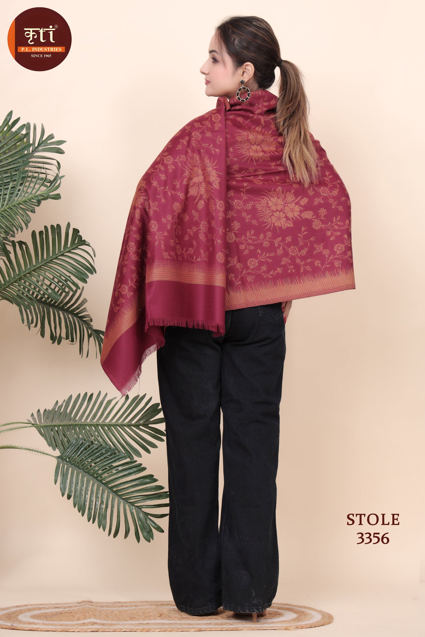 KRITI Acrylic/Viscose Stole For Women