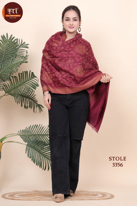 KRITI Acrylic/Viscose Stole For Women