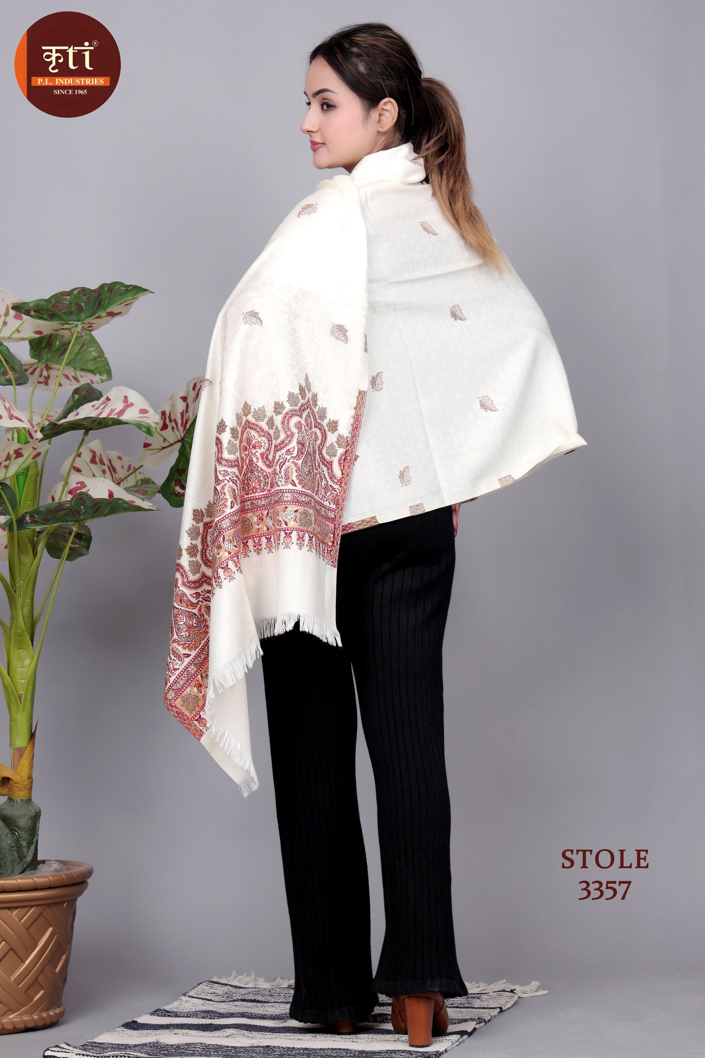 KRITI Acrylic/Viscose Stole For Women