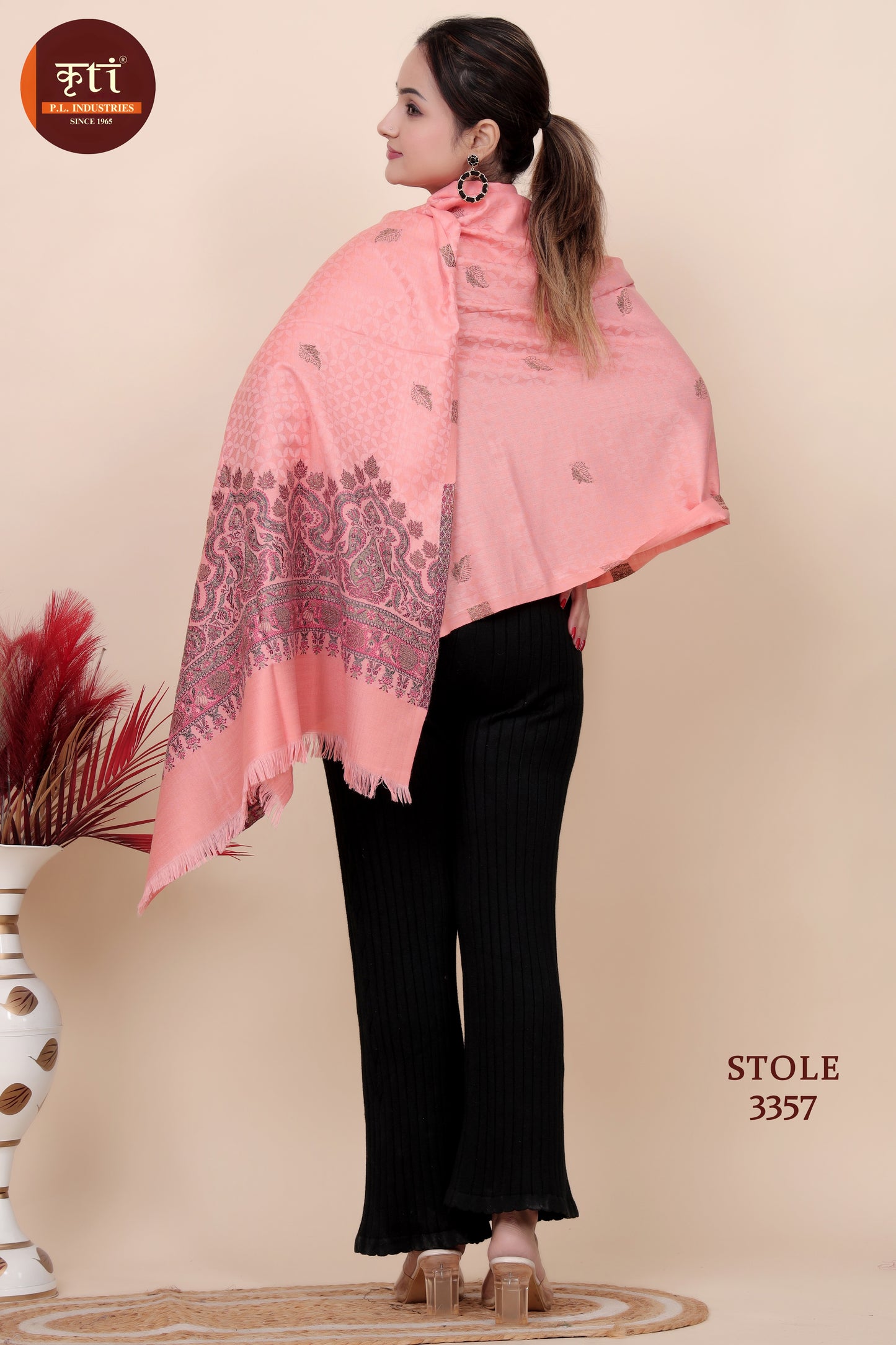 KRITI Acrylic/Viscose Stole For Women