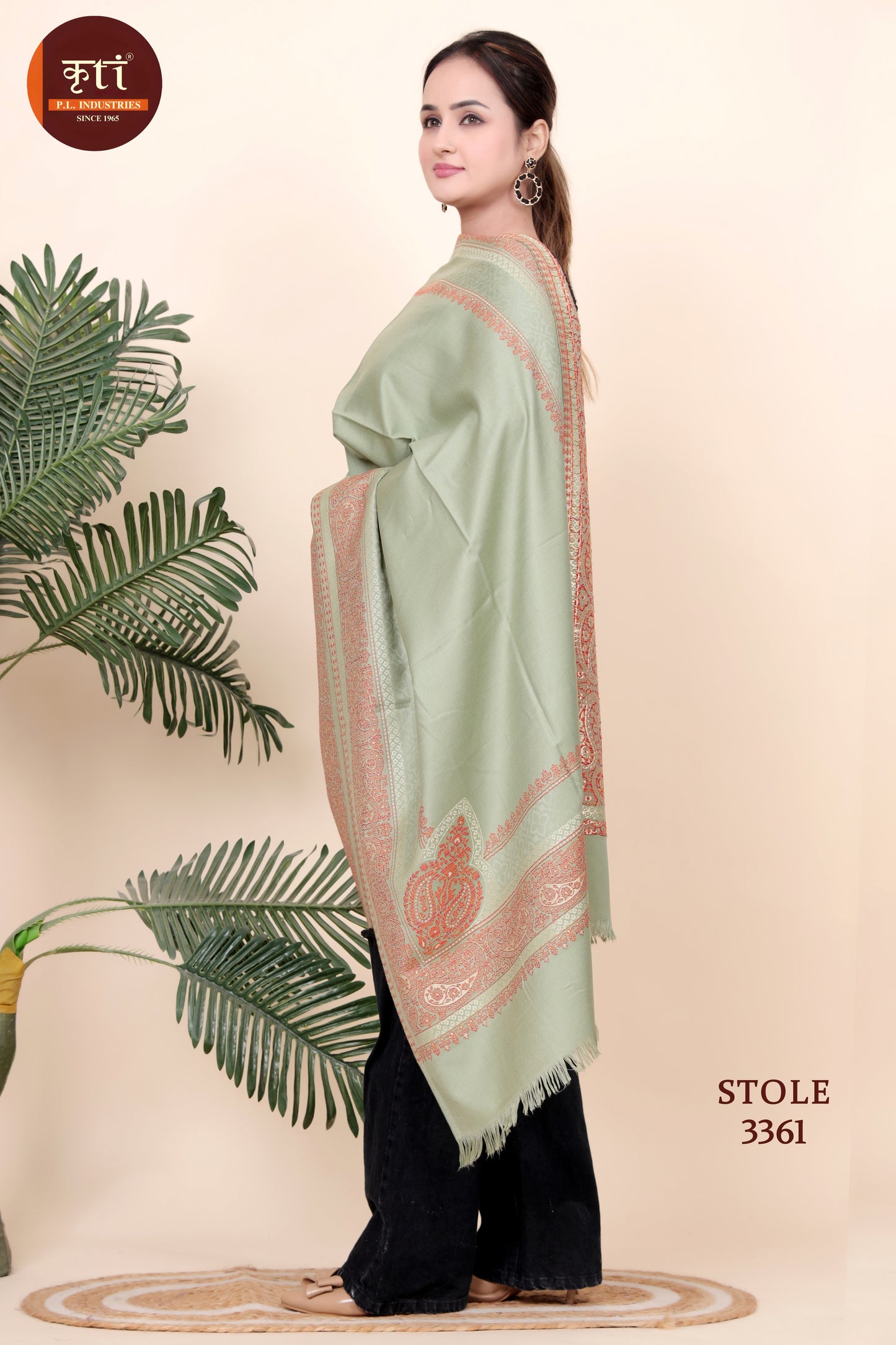 KRITI Acrylic/Viscose Stole For Women