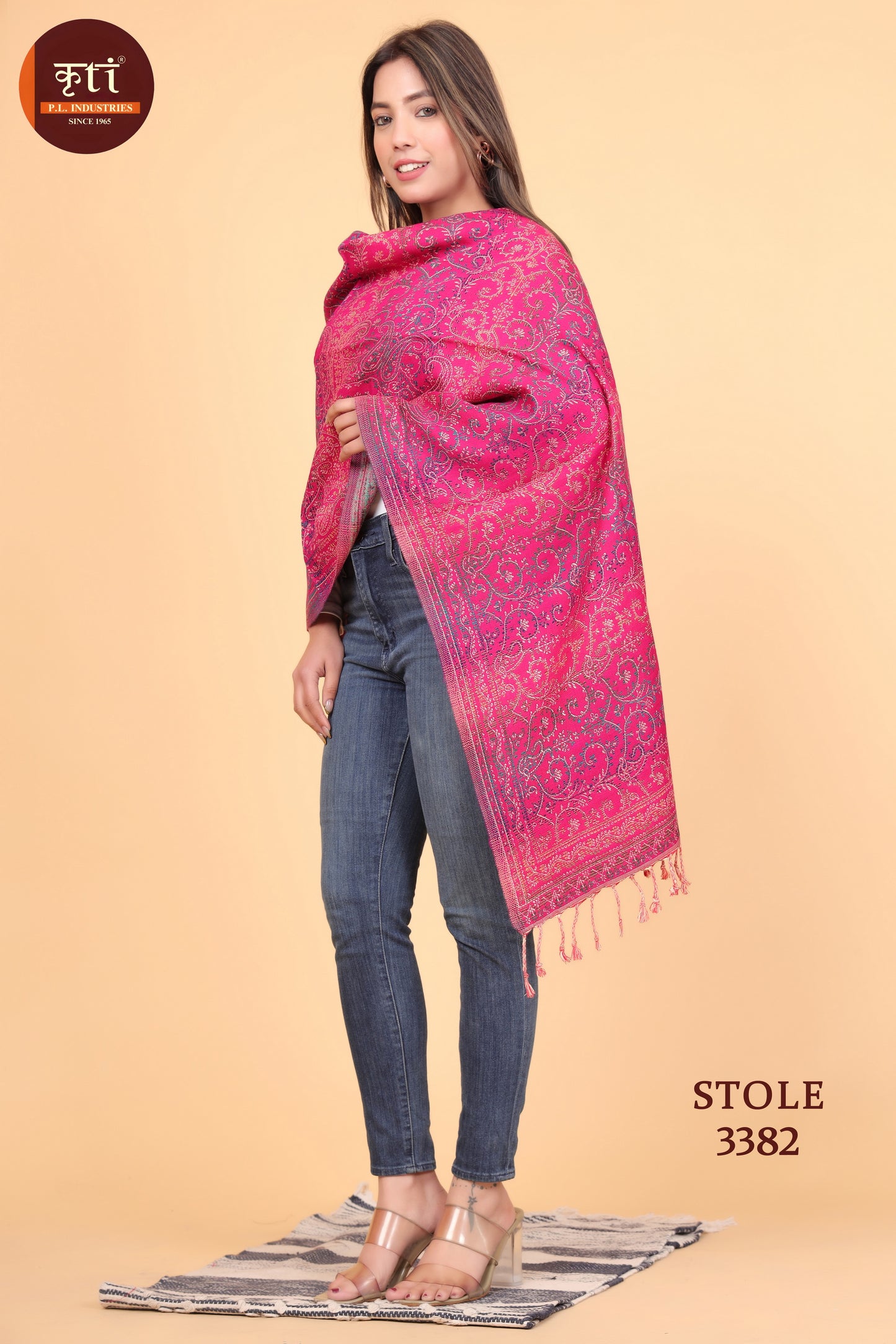 KRITI Wool Blend Stole For Women