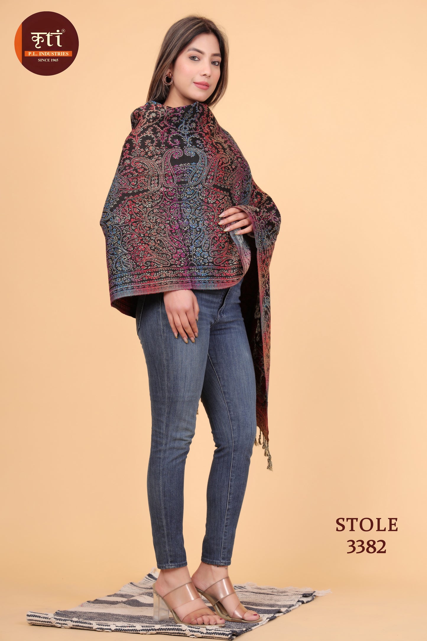 KRITI Wool Blend Stole For Women