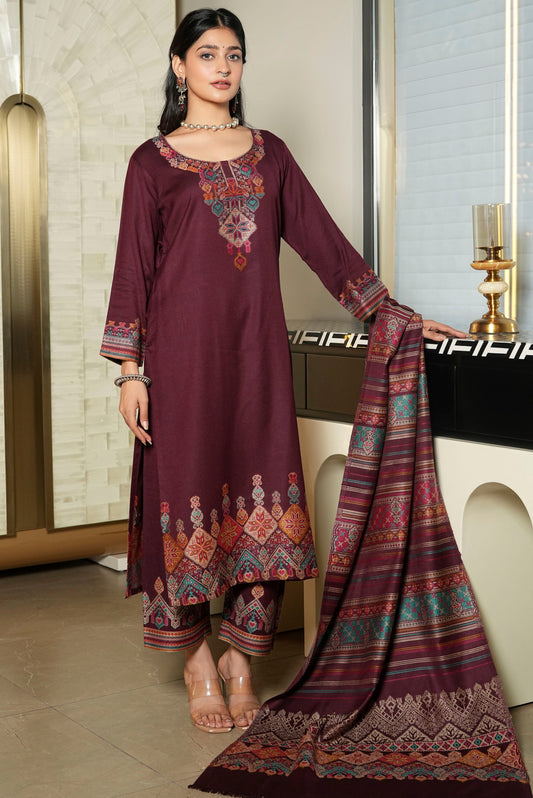 KRITI Woollen Unstitched Suits For Women .