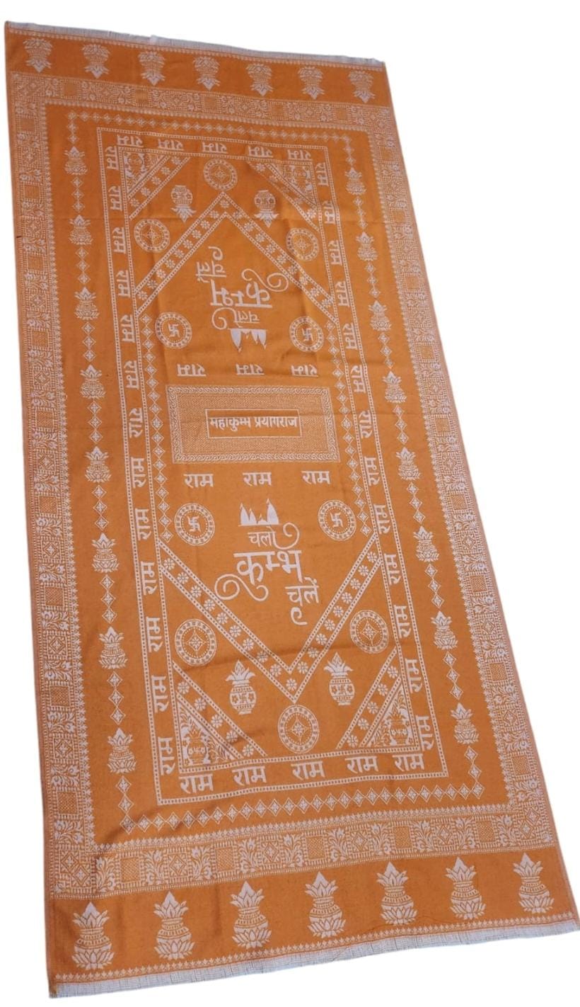 Maha Kumbh Design Stole For Winter