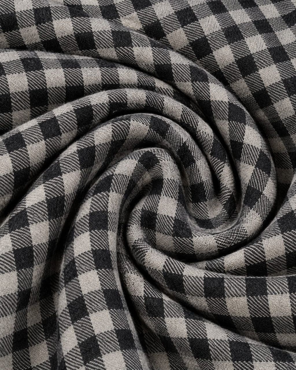 Traditional Check Winter Lohi For Men - Black And White