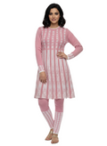 Premium Hair Wool 2 PC Kurti Set - Pink