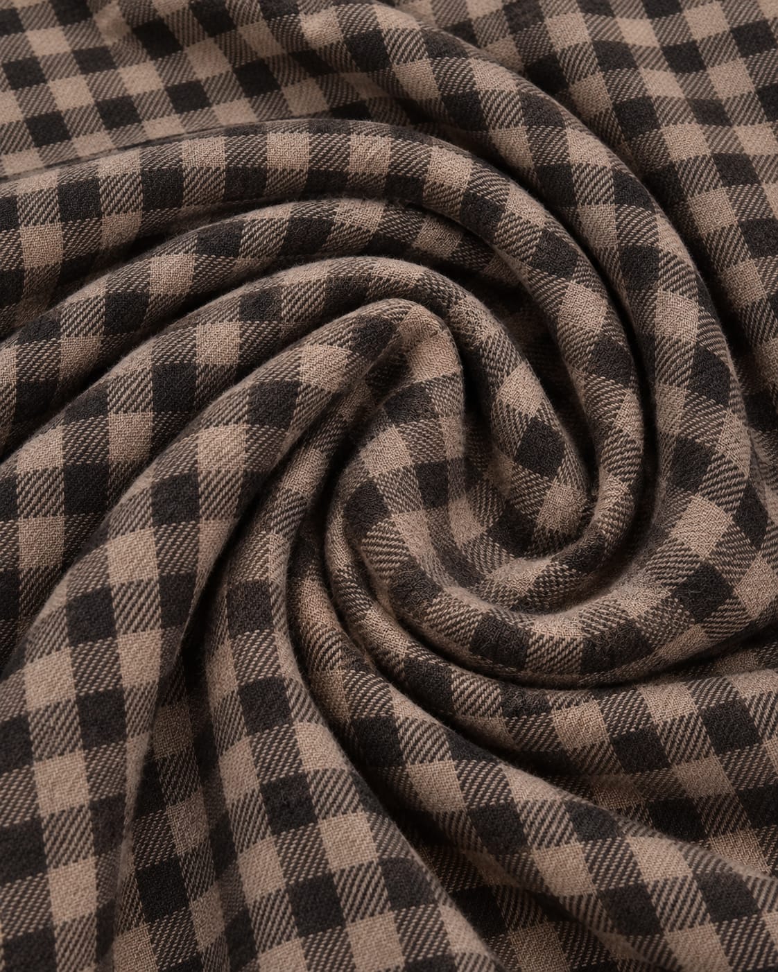 Traditional Check Winter Lohi For Men - Brown And Black