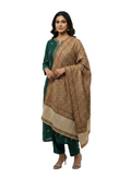 Paisley Pattern Woolen Mustard Color Shawl