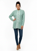Winter Stylish Hair Cardigan - Mint Green
