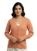 Winter Rainbow Cardigan - Orange
