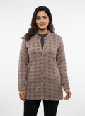 Winter Stylish Hair Cardigan - Light Grey