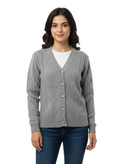Winter Rainbow Cardigan - Dark Grey