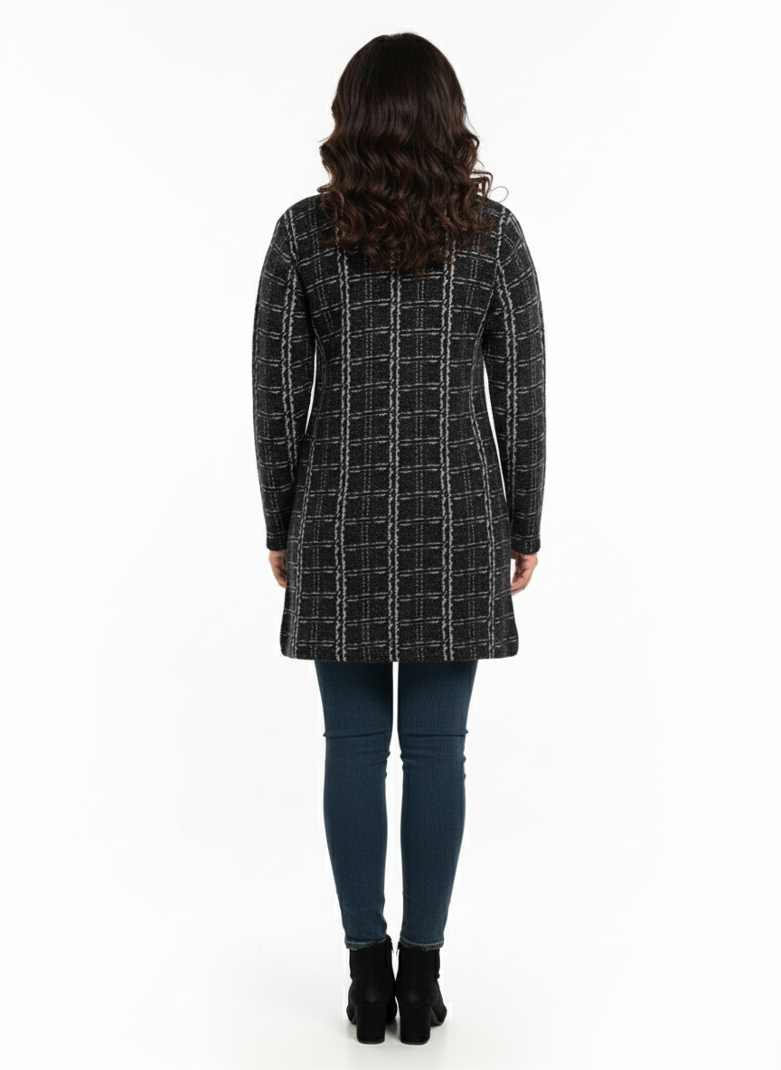 Winter Stylish Hair Cardigan - Black