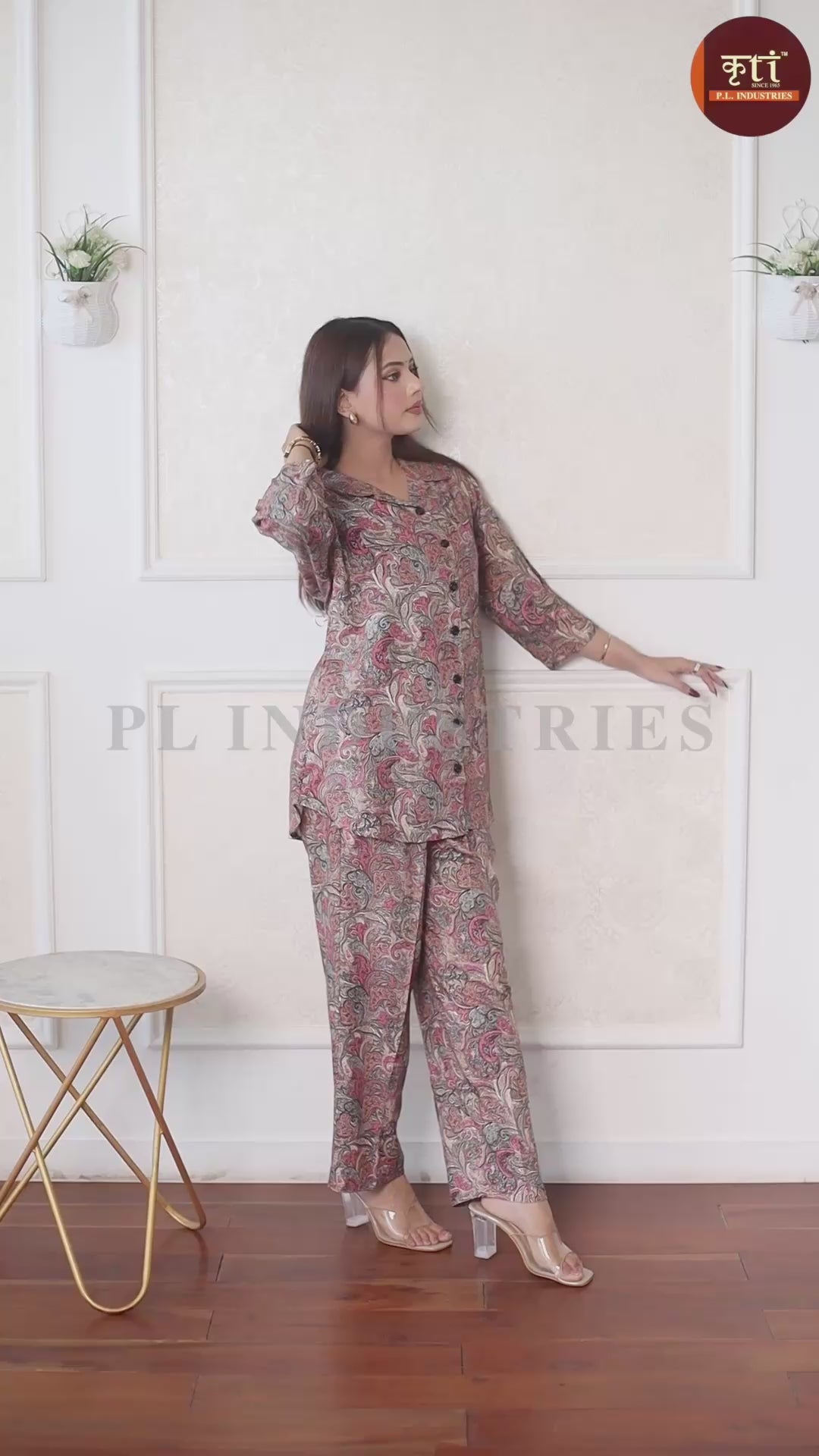 Paisley Printed Rayon Cotton Co-Ord Set - Multi