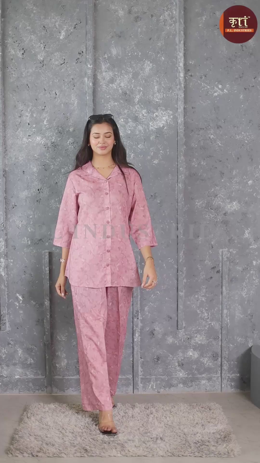 Cotton Co-Ord Set - Onion Pink