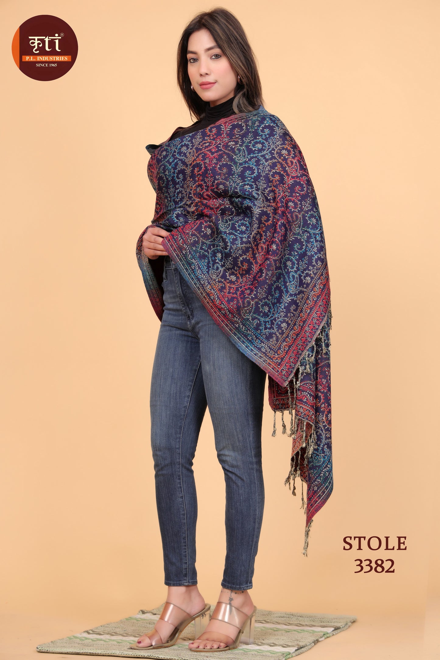 KRITI Wool Blend Stole For Women